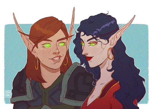 exaltedwitharbys:I commissioned the amazing @domirine for something of my Blood Elf sisters, Reevah 