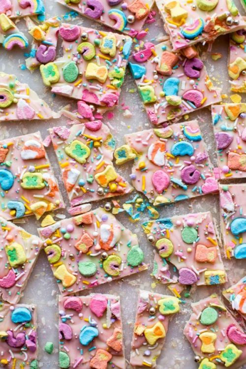 3 Ingredient Lucky Charms Bark