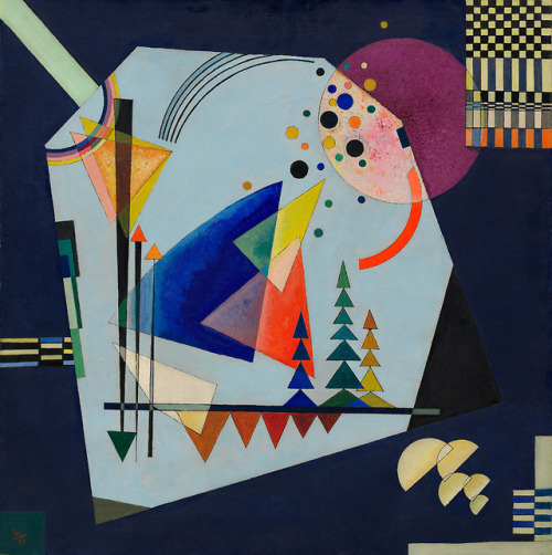 guggenheim-art: Three Sounds by Vasily Kandinsky, 1926, Guggenheim MuseumSolomon R. Guggenheim Museu