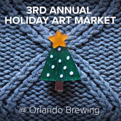 This Saturday stop on by @orlando_brewing for their 3rd Annual Holiday Art Market!! I will be sellin