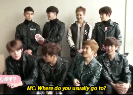 luderella:  when ksoo is asked where he usually hang outs and to introduce a must-go