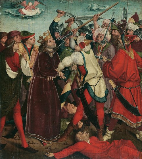 Meister der OswaldlegendeMartyrdom of St. OswaldOil on panel, 96 x 86 cm, 1480-85