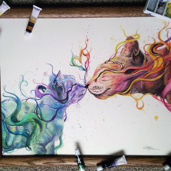 mrsharrisonford:  Dany Lizeth, 17 year old self-taught artist.http://www.boredpanda.com/realistic-watercolor-paintings-colored-pencil-dany-lizeth/