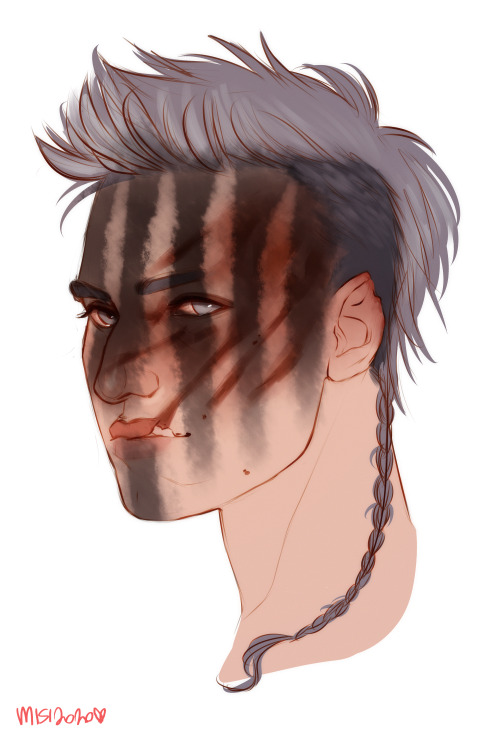 artofmisi: felt like changing keto’s hair a little to showcase that berserker spec better. also wit