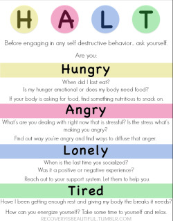 iamnotover:  chauvinistsushi:  recoveryisbeautiful:  Hungry:  If your body is asking for food, the hunger will gradually develop. Emotional hunger is a response to some sort of negative experience or feeling and is usually more of a sudden onset of a