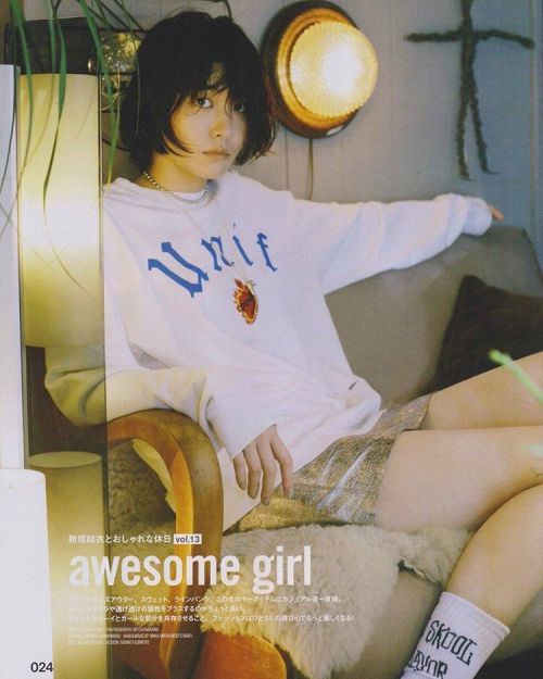 raindec: Yui Aragaki presents the cool sports girl mixmatch on magazine “Nylon Japan” in