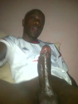 bigblackdicksrule:  big black African dick bustin a creamy nut kicks off #MilkyMondays at bigblackdicksrule!