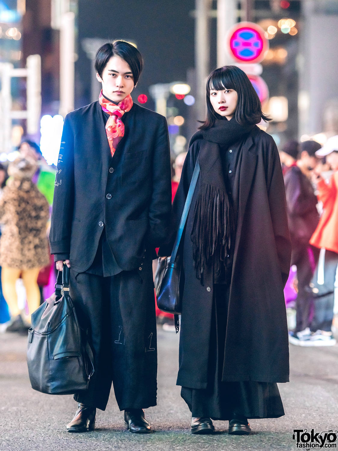 tokyo-fashion:Mika and Tsukasa on the street in Harajuku wearing ...