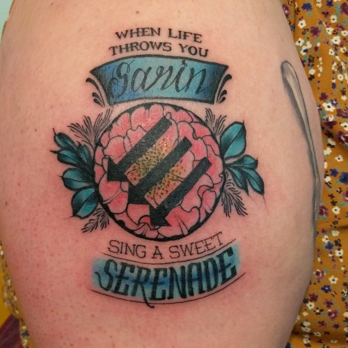Wear your politics (and your heart) on your sleeve.  Tattoo by Benny O'Hara at Death Before Dishonor