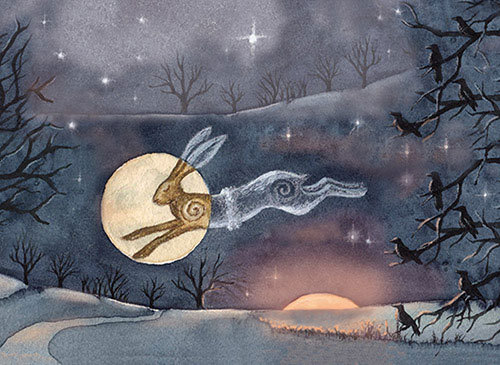 brigantias-isles: Luna Moon Hare at The Winter Solstice21st December 2020