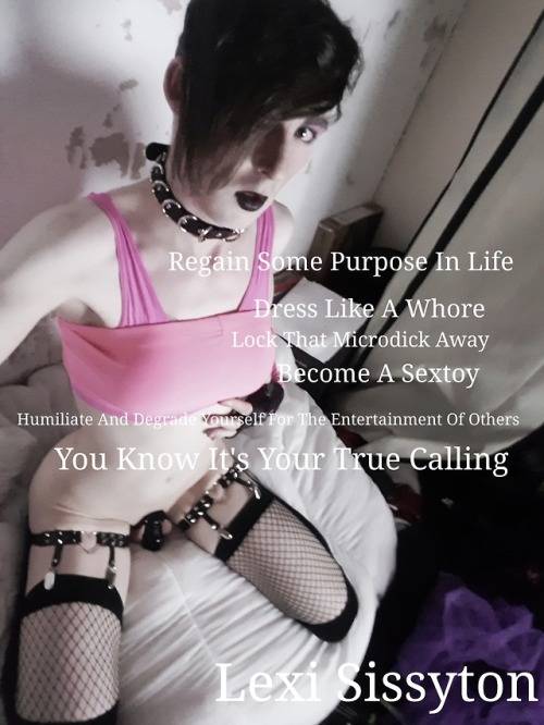 lexisissyton: Regain some Purpose In Life. A sissy with a microdick is a sissy whos dick MUST be loc