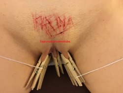 onceuponapig:  inferioranimal: tears-make-the-best-lube:   True Story time here: As all regular blog readers know, I’m not a huge fan of clothespins. I tend to think they are some wussy ass shit. Like, real Doms use clamps, or at least clovers. But