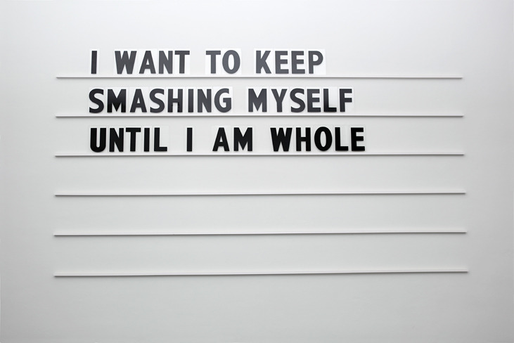 thegoldeneternity:  Mikko Kuorinki, Wall Piece with 200 Letters, 2010-2011. 