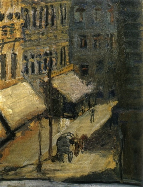 richard-gerstl: Small street (Nußdorferstraße), 1908, Richard Gerstl