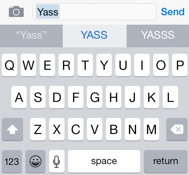 cross-fiction:  With the new iOS8 update, autocorrect lets me select the intensity