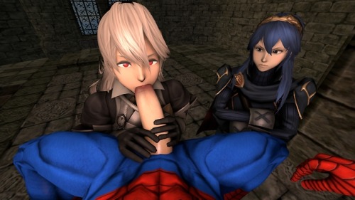 Lucina getting jealous of Corrin ( Kamui ) blowing Spider-Man