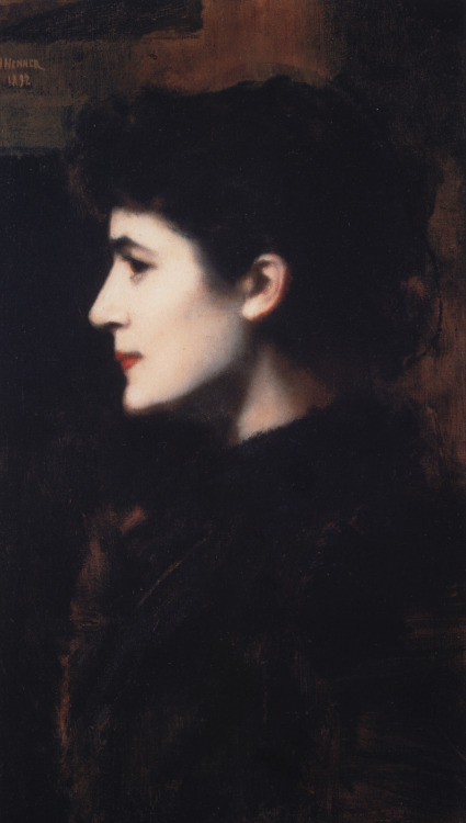 fleurdulys:Portrait of a Young Woman - Jean-Jacques Henner