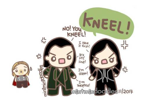 mintmintdoodles:“Oh no now there’s two of them” — Thor