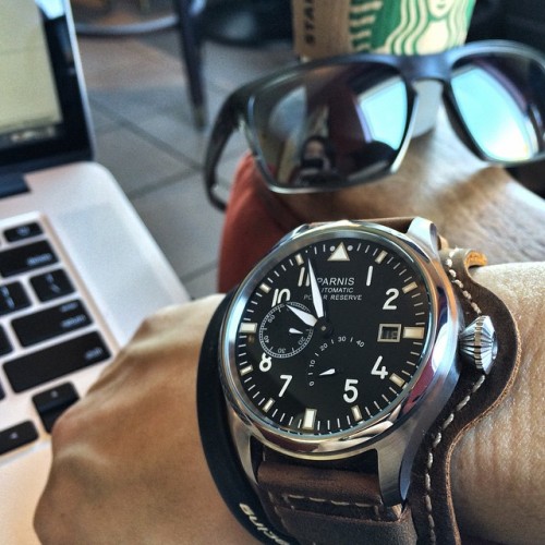 watcheswanted:  Parnis Big Pilot - 0 w. adult photos