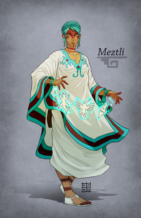 ixen00:Meztli is an amateguale sorcerer that uses paper seals as her primary source of magic, she ca