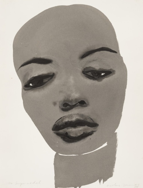 jimlovesart:Marlene Dumas - The Supermodel, 1995. 