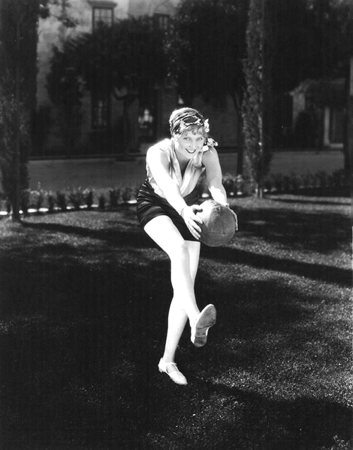 egodeath100:Original Caption:Thelma Todd, paramount leading woman, is just ready to send a long spir
