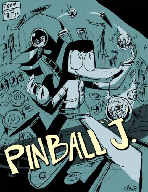cheerupbrigade:My new pinball / clown school webcomic sports manga PINBALL J! Updates whenever the h