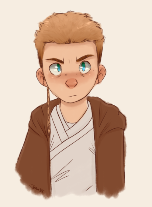 jinxbc: Quick doodle of my fave Jedi of all time - Obi-Wan! This boy deserved so much better