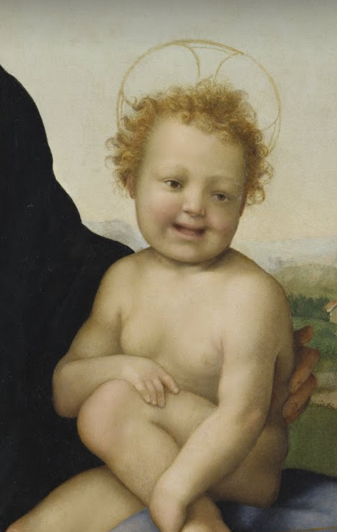You OK there, baby? Detail: Madonna and Christ ChildFrancesco di Cristofano Giudicis (Franciabiagio)