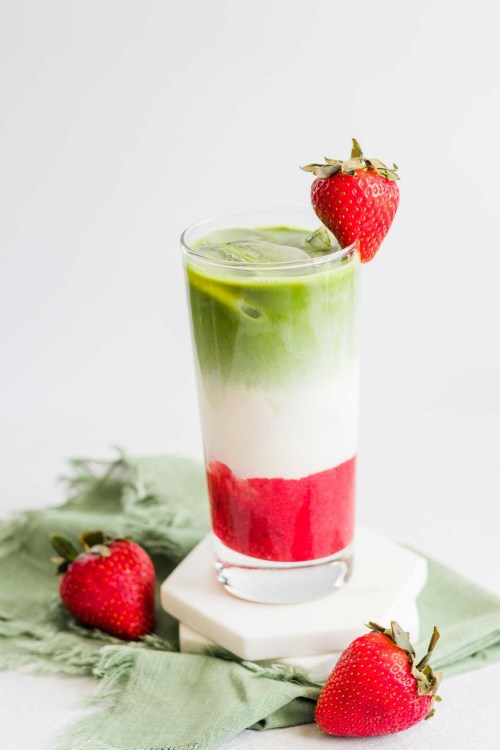 Strawberry Matcha Latte