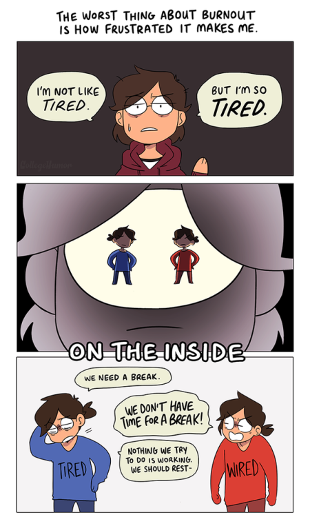 dilfosaur: read the full comic here! i made a comic about being too tired to make comics 