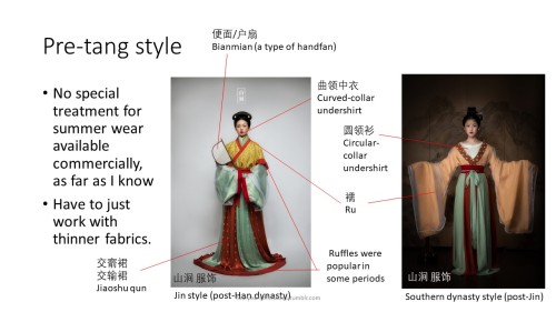 fouryearsofshades: Here are my two cents on wearing hanfu in the summer. I think there are more typ