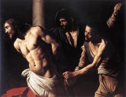 baroque-art-appreciation:  Christ at the Column, 1607, CaravaggioSize: 175.5x134.5 cmMedium: oil, canvas