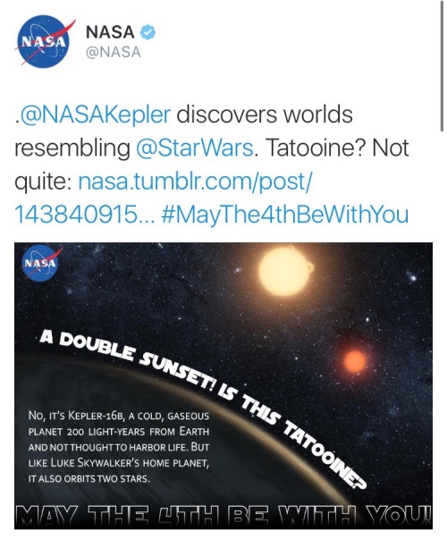 Porn Pics starwarsheckyeah:  This is why I love NASA