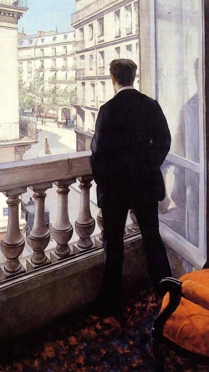 Gustave Caillebotte (1848–1894) Young Man at His WindowFruit Displayed on a StandMan on a Balcony, B