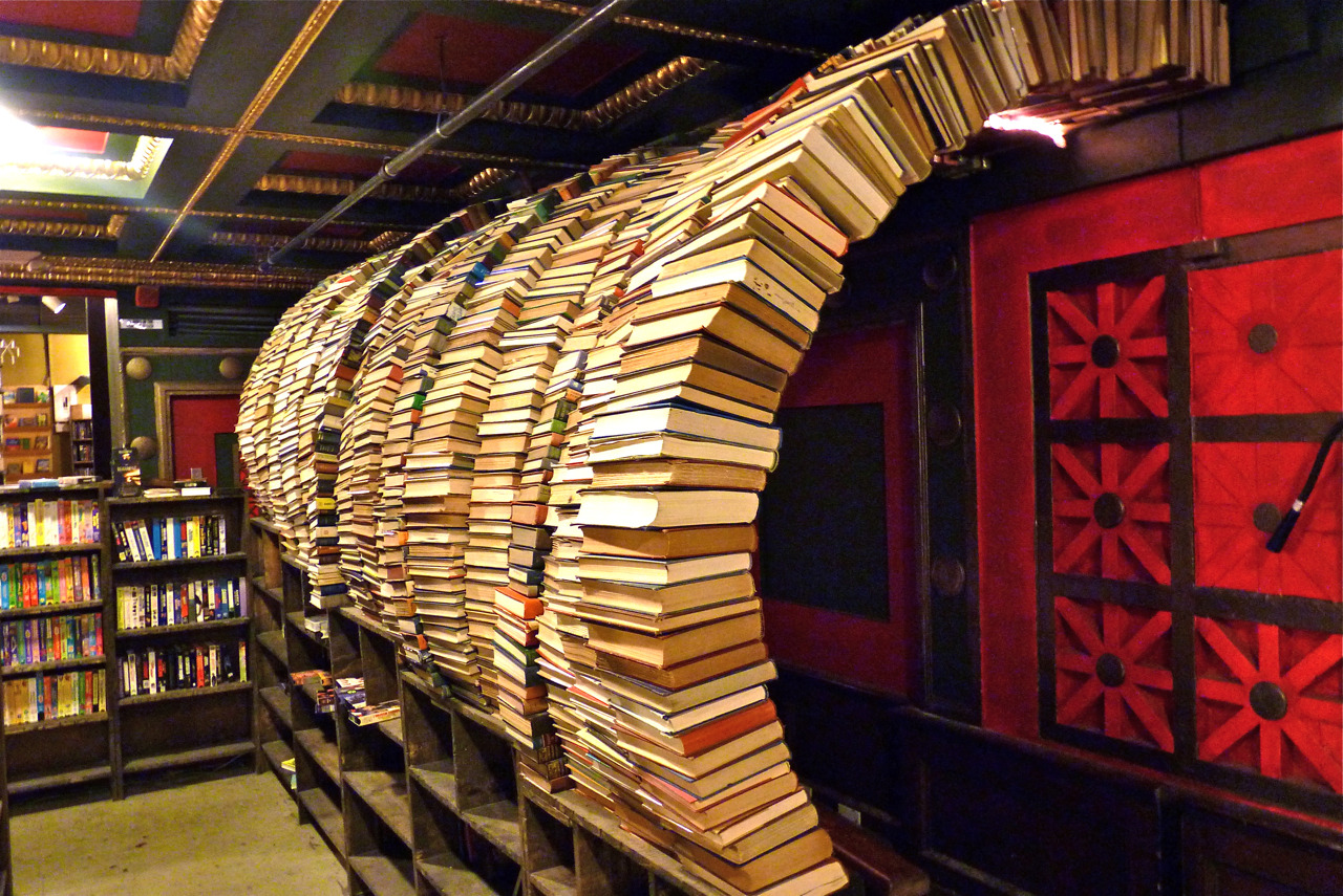 hands-in-the-air:  The Last Bookstore in downtown L.A., California’s largest independent