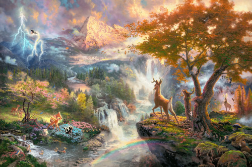 nicolenamias-inspirationboard:  Disney Dreams Collection By Thomas Kinkade 
