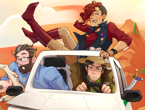 stah-l: road trip in pine guard’s fucked up car