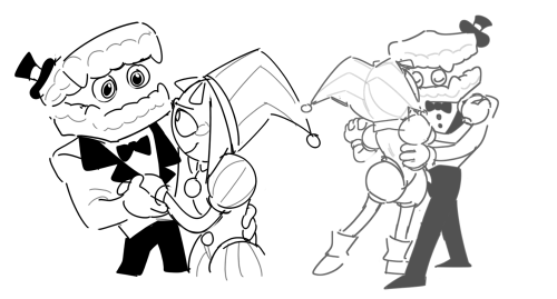 I Am EATING Your Caine X Pomni Art. I Need To See Em Dancing Together.