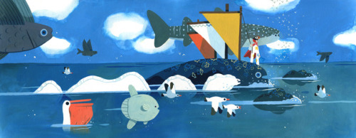 yvanduque: Illustrations from my first children book “Comme Un Géant”. 