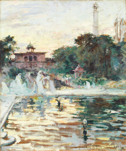 Georges GastéWalking in the Enchanted Garden, Agra, 1905