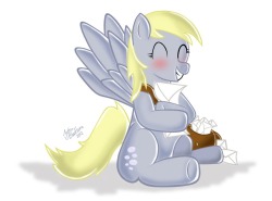 meet-some-of-the-ponies:  Just got back from a tiring day of delivering letters there was one parcel from dr whooves that’s ring shaped I wonder what it is!?! ~ DErpy  &lt;3