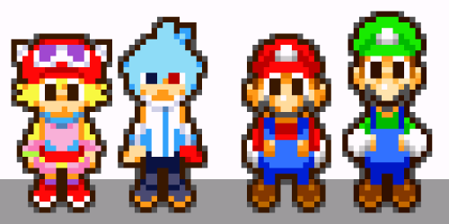 Amitie And Sig Superstar Saga!! (Mario Bros For Reference)