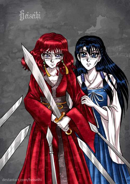 Yona and Lili from “Akatsuki no Yona” by Kusanagi Mizuho.fanart 