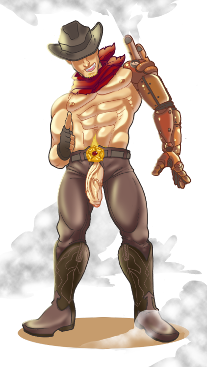 ppmaqero:  It’s epic loads steamy Sheriff! Comissioned by Frederico!