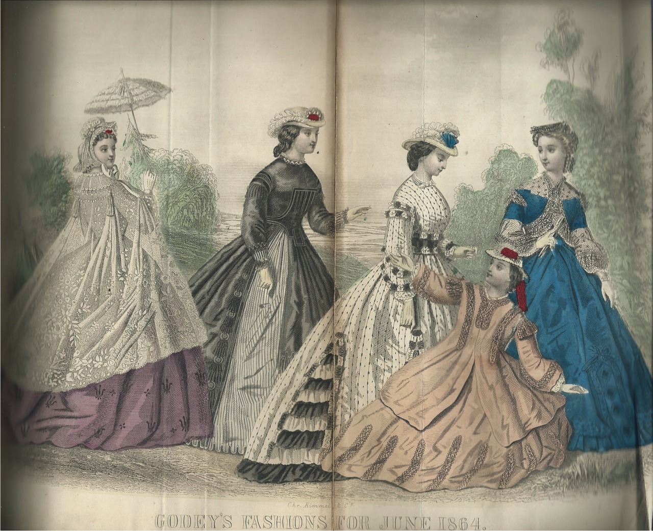 eff yeah costume! — Godey’s Lady’s Book - 1864