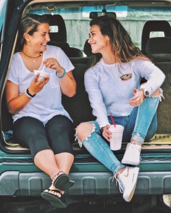 ohhoneeyy:she smeared ice cream on my face after this was taken