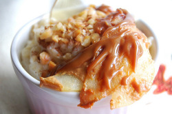 chocolatefoood:  miscellaneousdesserts:  Rice Pudding with Dulce de Leche &amp; Pear  rice pudding request 