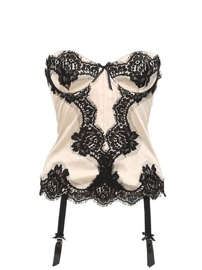 Valencienne Lace & Silk Satin Corset - Last chance to get your hands ont his badboy