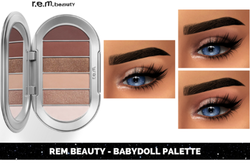                             REM BEAUTY - PALETTE COLLECTION Eyeshadows category HQ mod compatible   